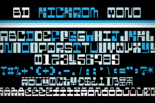 BD Kickrom Mono: A Retro Futuristic Font for Bold Design