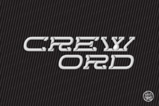 Creword: A Rough-Edged Display Font for Engineering and Automotive Branding