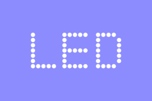Led Family: A Dotted Display Typeface