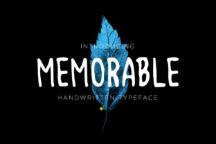 Memorable: A Modern Hand-Drawn Font with Character