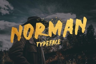 Norman: A Bold Brush Font for Standout Design