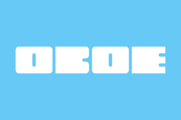 Oboe Family: A Geometric Rounded Display Typeface