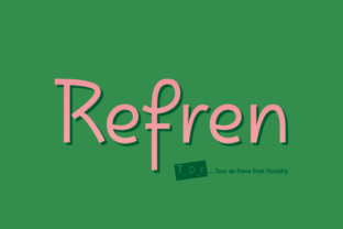 Refren Font by Tour De Force: A Modern Typeface for Purposeful Design