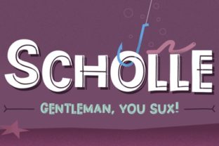 Scholle: Inline Display Font with a Bouncing Rhythm