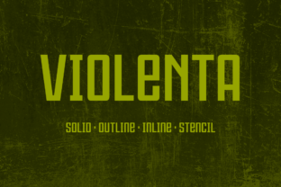 Violenta Family: A Geometric Display Typeface Built for Impact